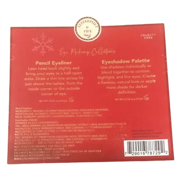 Letters To Santa 10 Piece Eye Makeup Collection Palette & Eyeliner Pencil NEW - Picture 4 of 4